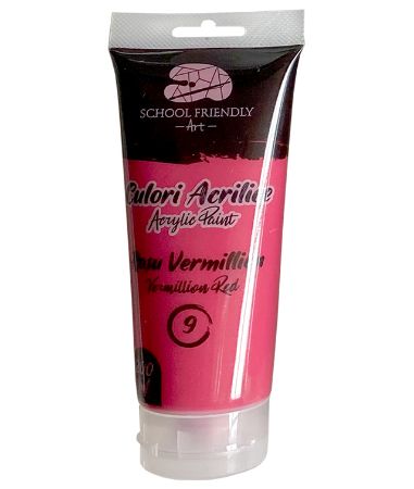 Poza cu CULORI ACRILICE 200ML ROSU VERMILLION PREMIUM SF ART PIGNA