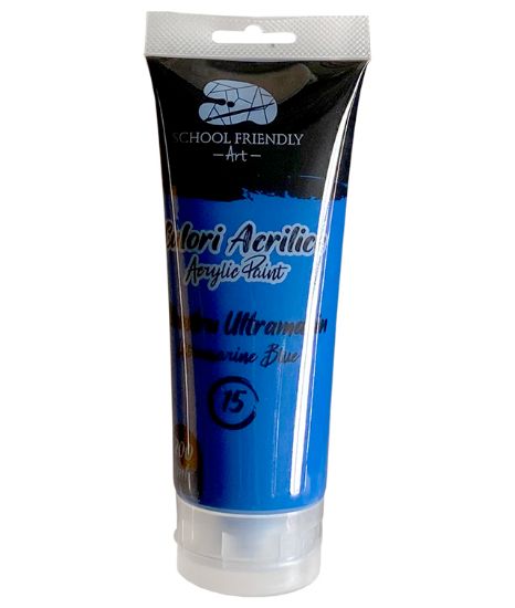 Poza cu CULORI ACRILICE 200ML ALBASTRU ULTRAMARIN PREMIUM SF ART PIGNA