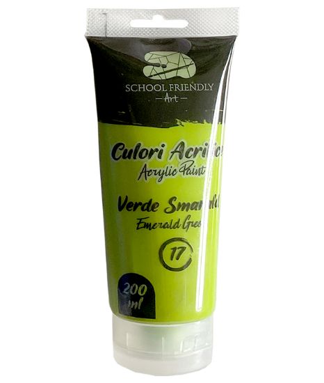 Poza cu CULORI ACRILICE 200ML VERDE SMARALD PREMIUM SF ART PIGNA