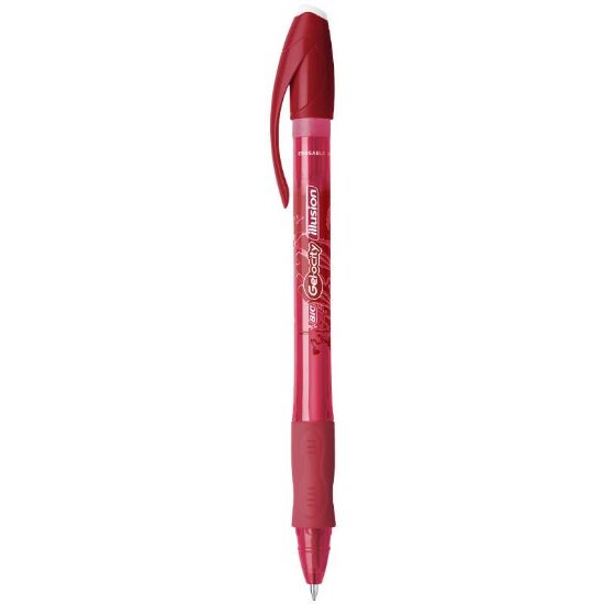 Poza cu ROLLER CU GEL 0.7MM ROSU ILLUSION BIC