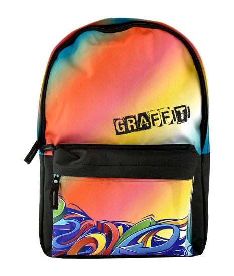 Poza cu GHIOZDAN SCS TEENS GRAFITTI C COMPARTIMENT CU BUZUNAR 42 X 30 X 14 CM CAPTUSEALA 2 FERMOARE PIGNA