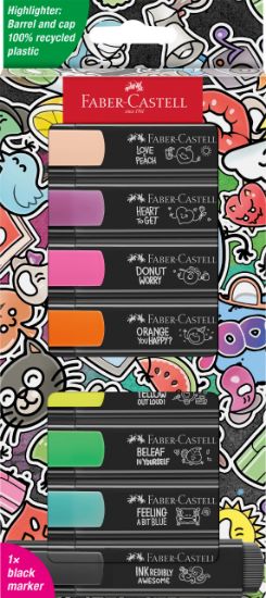 Poza cu TEXTMARKER SET 8 GRAFFITI CUTIE CARTON FABER-CASTELL