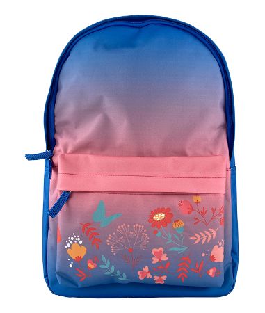 Poza cu GHIOZDAN SCS TEENS PINK FLOWER COMPARTIMENT CU BUZUNAR 42 X 30 X 14 CM CAPTUSEALA 2 FERMOARE PIGNA