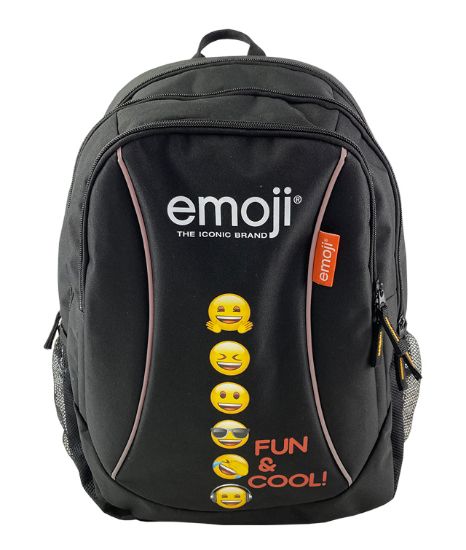 Poza cu GHIOZDAN GIMNAZIU EMOJI CLASIC NEGRU FUN PIGNA