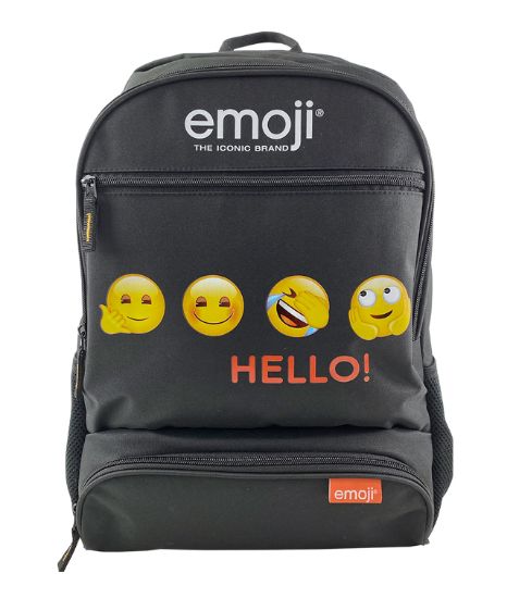 Poza cu GHIOZDAN GIMNAZIU EMOJI CLASIC NEGRU HELLO PIGNA