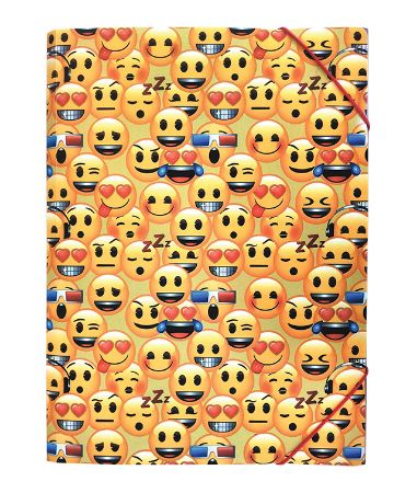 Poza cu MAPA PLASTIC CU ELASTIC EMOJI CLASIC PIGNA