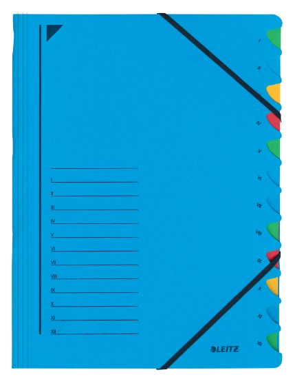 Poza cu MAPA CARTON CU ELASTIC 12 SEPARATOARE FASHION LEITZ