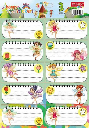 Poza cu ETICHETE SCOLARE 30/SET FAIRIES TLS-819 TANEX