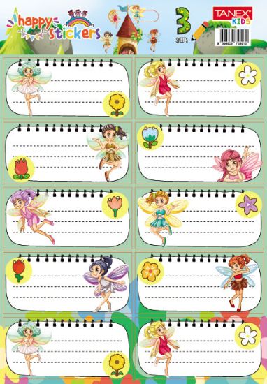 Poza cu ETICHETE SCOLARE 30/SET FAIRIES TLS-819 TANEX