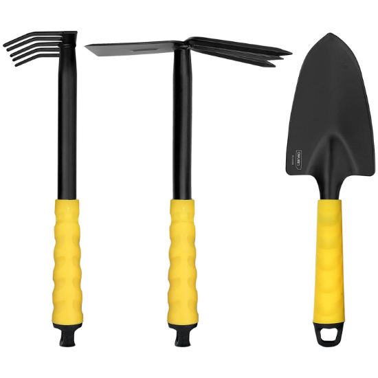 Poza cu SET 3 PIESE PT GRADINARIT (SAPALIGA+LOPATICA+GREBLA) DELI