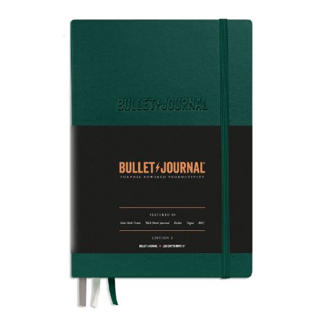 Poza cu CAIET A5 BULLET JOURNAL ED. 2 COPERTA RIGIDA VERDE LEUCHTTURM