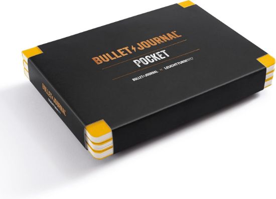 Poza cu CAIET BULLET JOURNAL POCKET COPERTA FLEXIBILA GALBEN 3/SET LEUCHTTURM