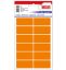 Poza cu ETICHETE 23*50MM COLTURI ROTUNDE PORTOCALII 60/SET TANEX