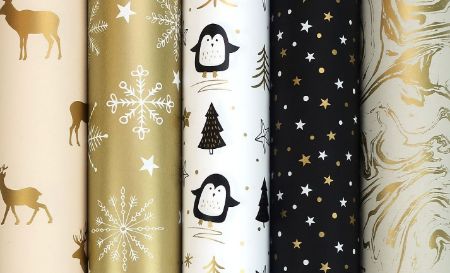 Poza cu HARTIE AMBALAJ ROLA 70CM X 2M WINTERGLOW ROTOLUX