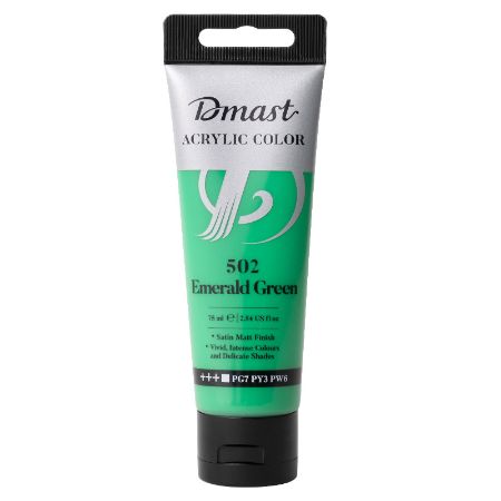 Poza cu CULORI ACRILICE PROFESIONALE 75ML VERDE SMARALD 502 DMAST BY PEBEO