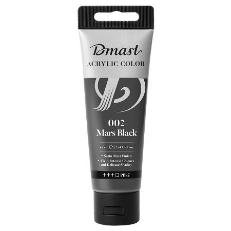 Poza cu CULORI ACRILICE PROFESIONALE 75ML NEGRU MARTE 002 DMAST BY PEBEO