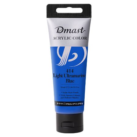 Poza cu CULORI ACRILICE PROFESIONALE 75ML ALBASTRU ULTRAMARIN DESCHIS 414 DMAST BY PEBEO