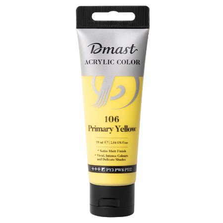 Poza cu CULORI ACRILICE PROFESIONALE 75ML GALBEN PRIMAR 106 DMAST BY PEBEO