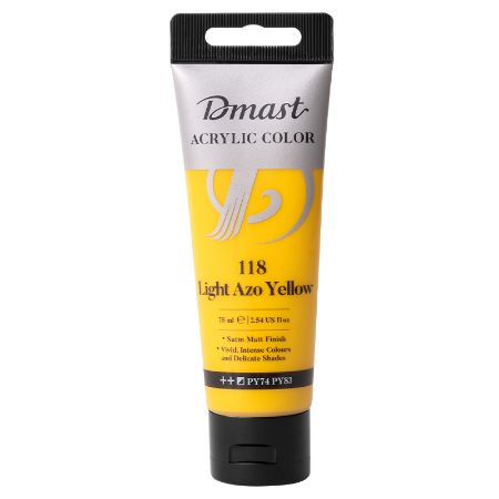 Poza cu CULORI ACRILICE PROFESIONALE 75ML GALBEN DESCHIS 118 DMAST BY PEBEO