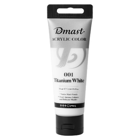 Poza cu CULORI ACRILICE PROFESIONALE 75ML ALB TITAN 001 DMAST BY PEBEO