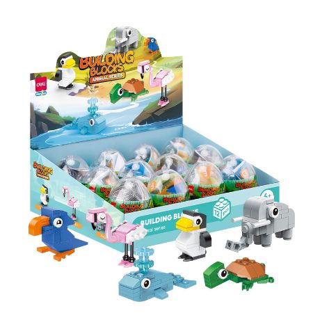 Poza cu BLOCURI CONSTRUCTII TIP LEGO MODEL ANIMALE ASORTATE DELI