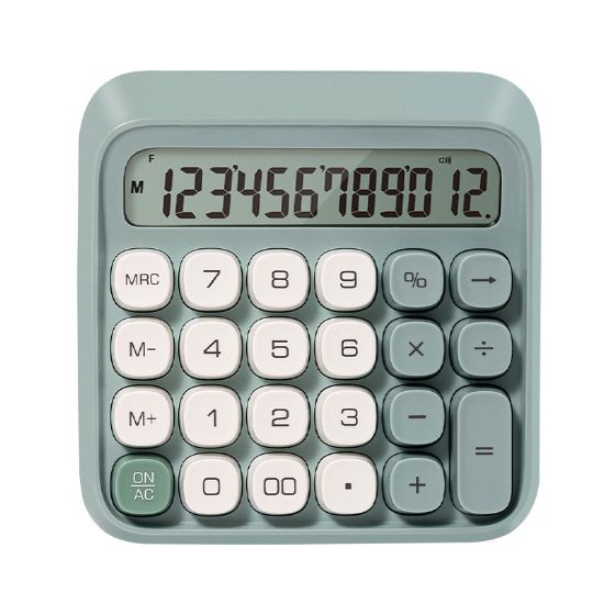 Poza cu CALCULATOR 12 DIG RETRO M36 VERDE DELI