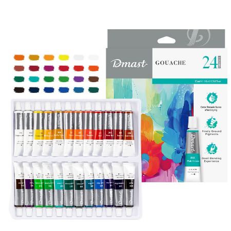 Poza cu GUASE 24 CULORI 12 ML DMAST BY PEBEO