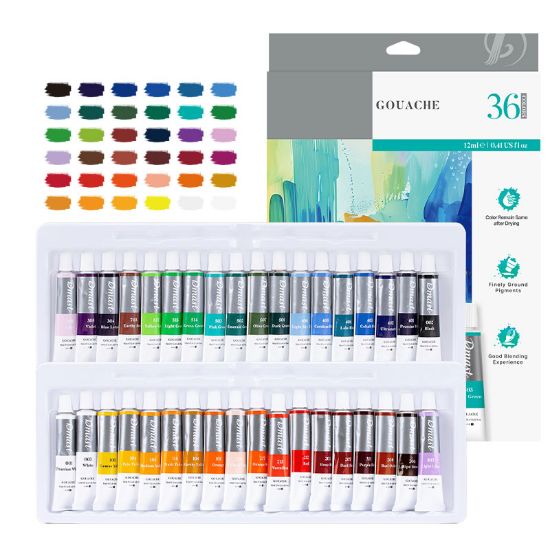 Poza cu GUASE 36 CULORI 12 ML DMAST BY PEBEO