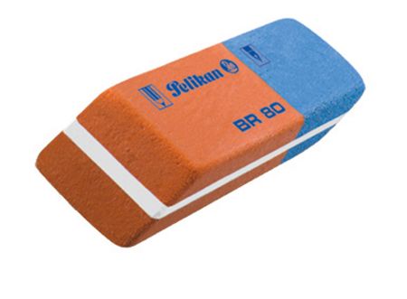 Poza cu RADIERA BR40 CAUCIUC ROSU/ALBASTRU SET40