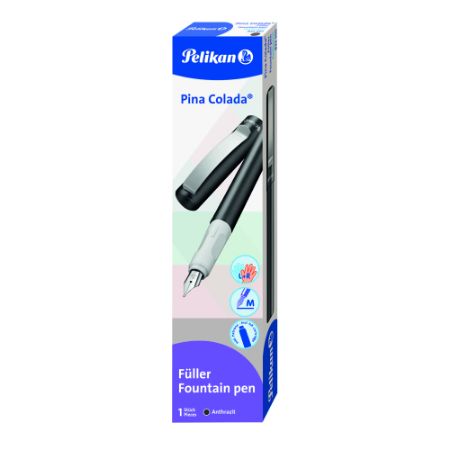 Poza cu STILOU PINA COLADA, GRI METALIZAT, PENITA M, CUTIE CARTON