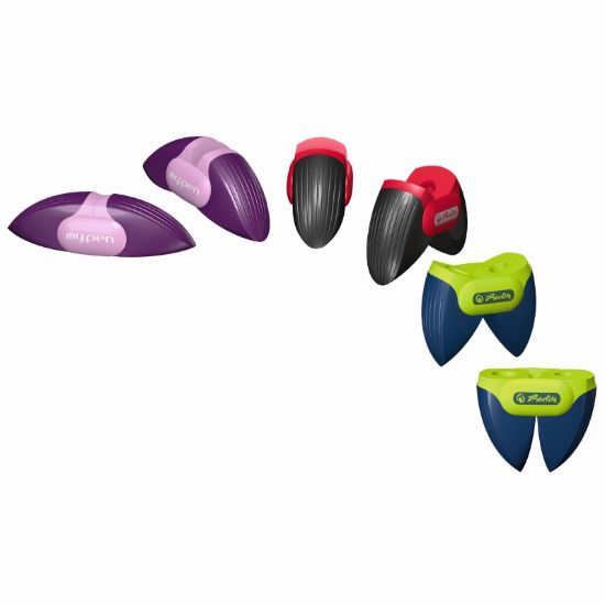 Poza cu ASCUTITOARE PLASTIC DUBLA MY.PEN 3 COMBINATII DE CULORI