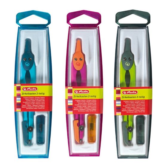 Poza cu COMPAS PLASTIC CULORI ASORTATE HERLITZ