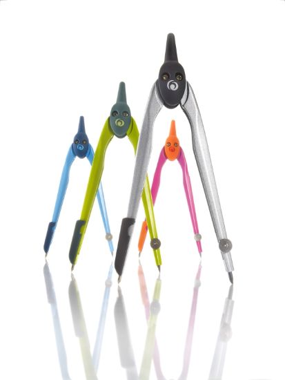 Poza cu COMPAS PLASTIC CULORI ASORTATE + NEGRU HERLITZ