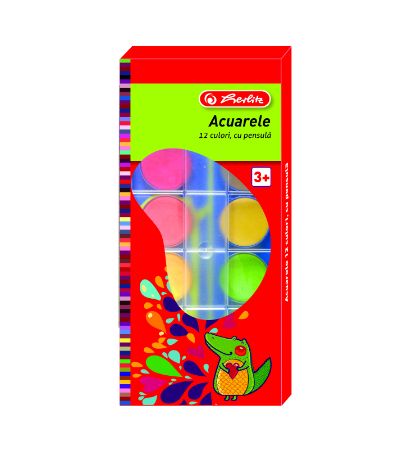 Afișează detalii pentru ACUARELE SET 12 CULORI + PENSULA Poza cu ACUARELE SET 12 CULORI + PENSULA