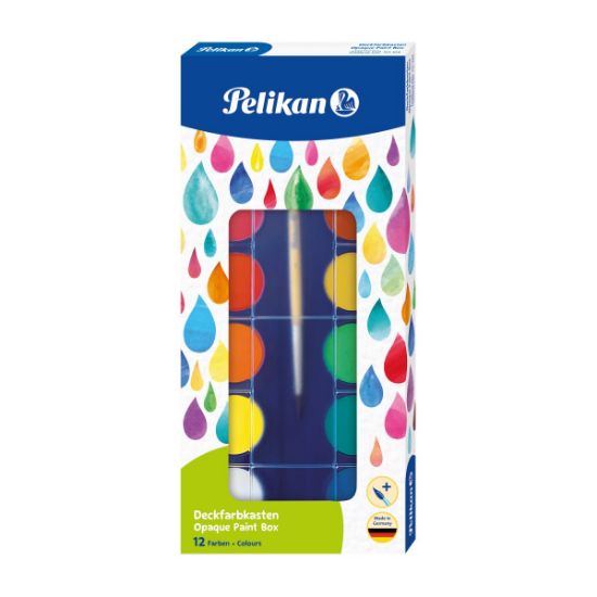 Poza cu ACUARELE 11CULORI+1ALB DE ZINC+PENSULA