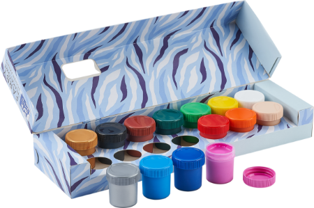 Afișează detalii pentru ACUARELE GUASE OXFORD KIDS PENTRU AFISE, SET 14 CULORI, RECIPIENT 20ML, INCLUDE AURIU, ARGINTIU SI CULOAREA PIELII, MOTIV ZEBRA Poza cu ACUARELE GUASE OXFORD KIDS PENTRU AFISE, SET 14 CULORI, RECIPIENT 20ML, INCLUDE AURIU, ARGINTIU SI CULOAREA PIELII, MOTIV ZEBRA