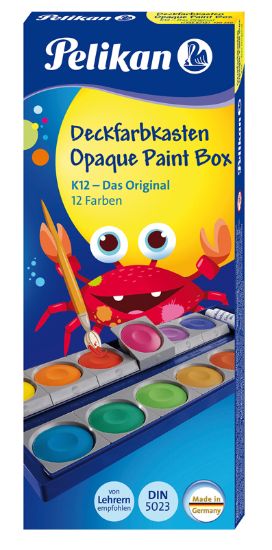 Poza cu ACUARELE 12CULORI DETASABILE+ALB DE ZINC