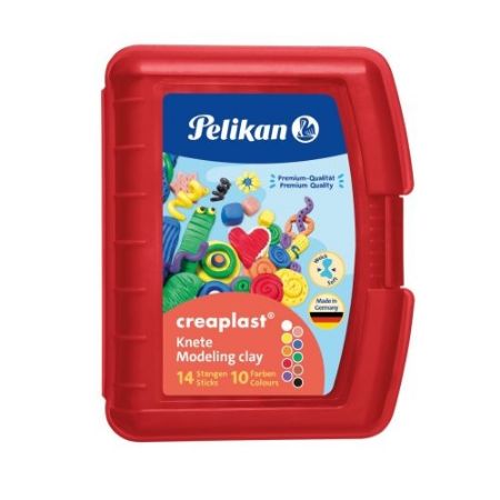 Afișează detalii pentru PLASTILINA CREAPLAST 240G, SET 10, CULORI ASORTATE, CUTIE ROSIE Poza cu PLASTILINA CREAPLAST 240G, SET 10, CULORI ASORTATE, CUTIE ROSIE
