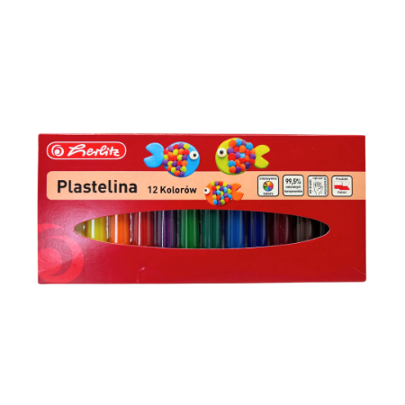Afișează detalii pentru PLASTILINA HERLITZ SET 12 CULORI Poza cu PLASTILINA HERLITZ SET 12 CULORI