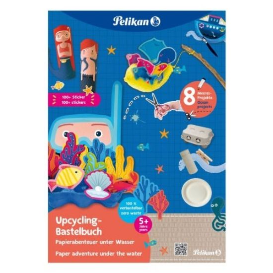Poza cu CARTE PENTRU ACTIVITATI CREATIVE CU STICKERE, MOTIV SEA WORLD, FORMAT A4 32 FILE, F1