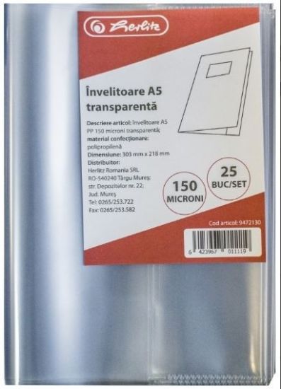 Poza cu INVELITOARE A5 PP 150 MICRONI TRANSPARENTA