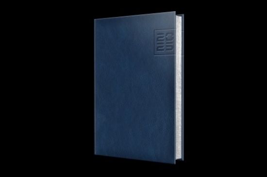 Poza cu AGENDA DATATA RO A5, 352 PAGINI, COPERTA DIN PIELE SINTETICA, PREMIUM DELUXE CHIAVENNA, CULOARE ALBASTRU, MARGINI FOLIO AURIU, 2025