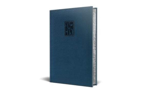 Poza cu AGENDA DATATA RO A5, 352 PAGINI, COPERTA DIN PIELE SINTETICA, PREMIUM DELUXE PANAMA, CULOARE ALBASTRU, MARGINI FOLIO ARGINTIU, 2025