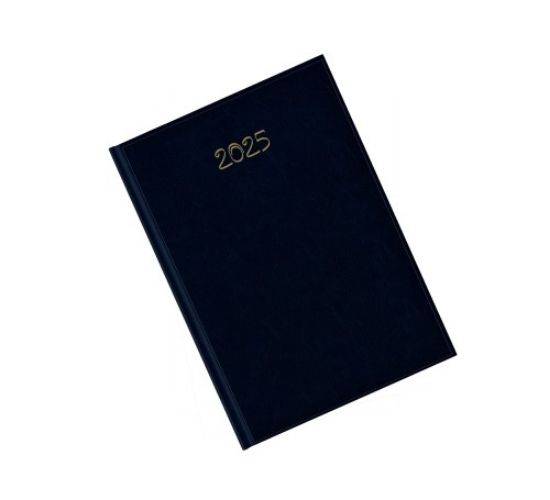 Poza cu AGENDA DATATA SAPTAMANALA RO B5, 128 PAGINI, COPERTA BURETATA, CULOARE ALBASTRU CHINA, 2025