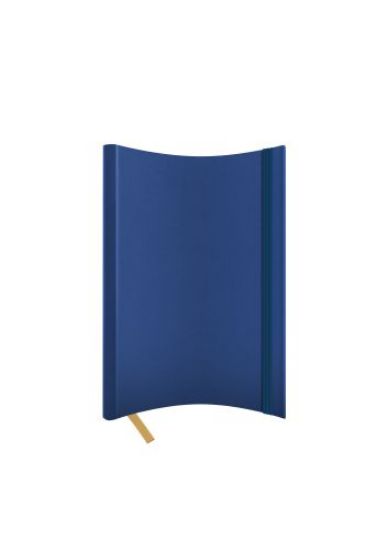 Poza cu AGENDA NEDATATA A5 CASTELLI, COPERTA FLEXIBILA  BLEUMARIN, ELASTIC BLEUMARIN, DICTANDO IVORY