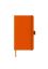 Poza cu AGENDA NEDATATA A5 CASTELLI, COPERTA RIGIDA  ORANGE, ELASTIC ORANGE, DICTANDO IVORY