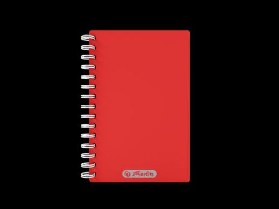 Poza cu AGENDA NEDATATA A5 SPIRA DUBLA, COPERTA PP, 206 PAGINI, CULOARE ROSU