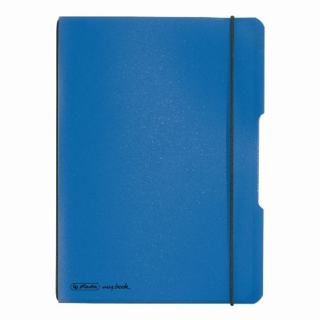 Poza cu CAIET MY.BOOK FLEX A5 40F DICTANDO COPERTA ALBASTRU ELASTIC NEGRU
