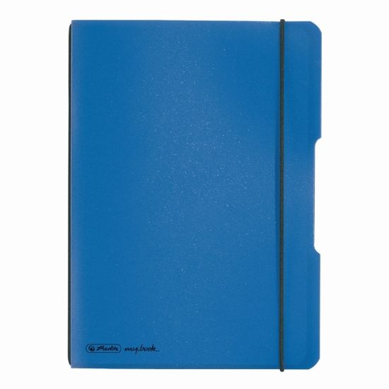 Poza cu CAIET MY.BOOK FLEX A5 40F DICTANDO COPERTA ALBASTRU ELASTIC NEGRU