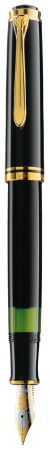 Poza cu STILOU SOUVERAN M800 F,PENITA AUR 18K,ACCESORII PLACATE CU AUR,CORP NEGRU